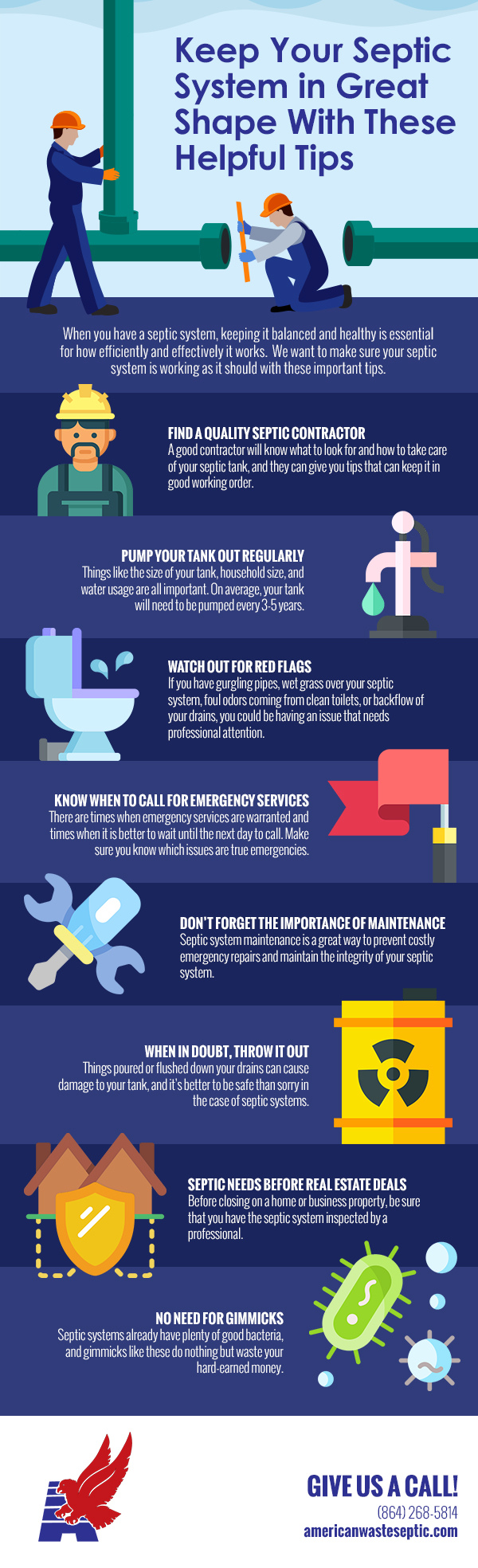 Keep Your Septic System in Great Shape With These Helpful Tips [infographic]
